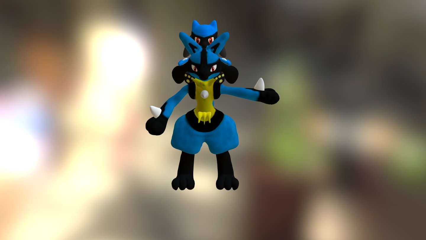 lucario and riolu model kit