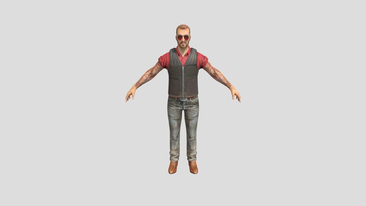 Gangster Boss 3D Model