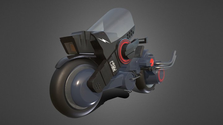 Cyberpunk Bike 3D Model