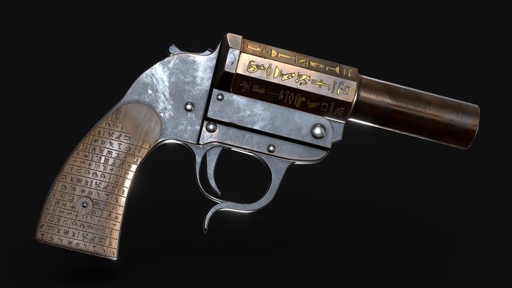 Anubis Flarepistol 3D Model