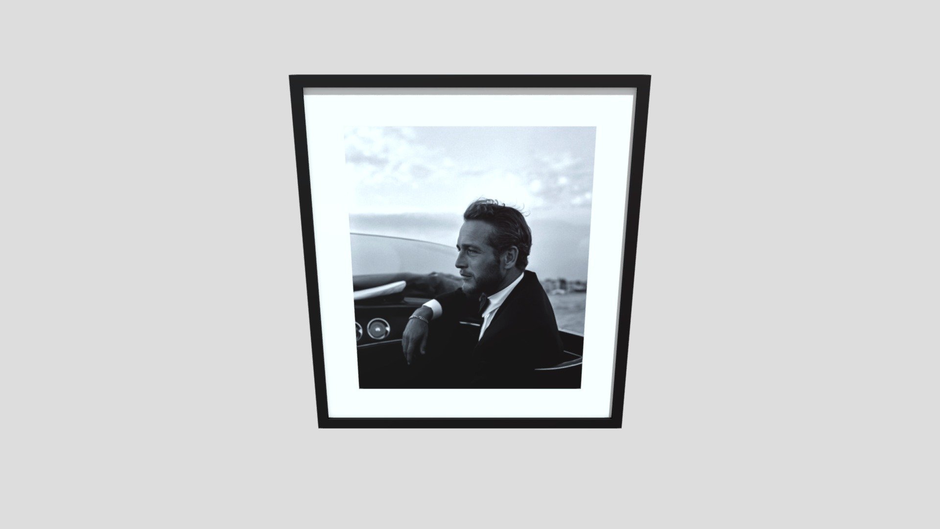 Photo art - Paul Newman, Venice 1963 - Buy Royalty Free 3D model by ...