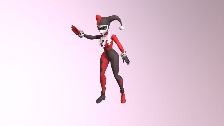Harley Quinn Hip Hop Dancing 3D Model