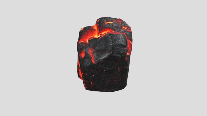 Free lava Rock 3D Model