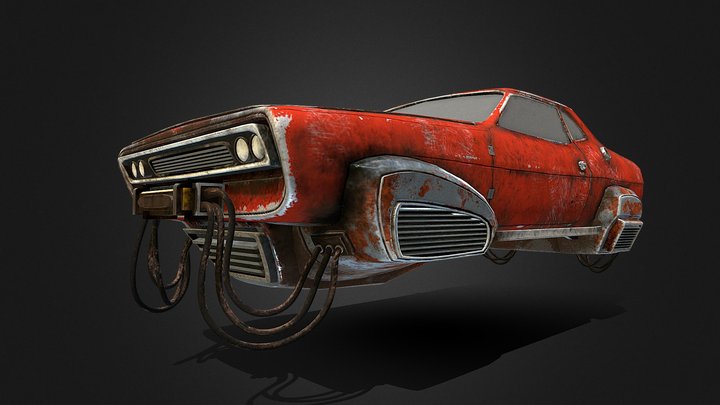 Another Cyber-Car 3D Model