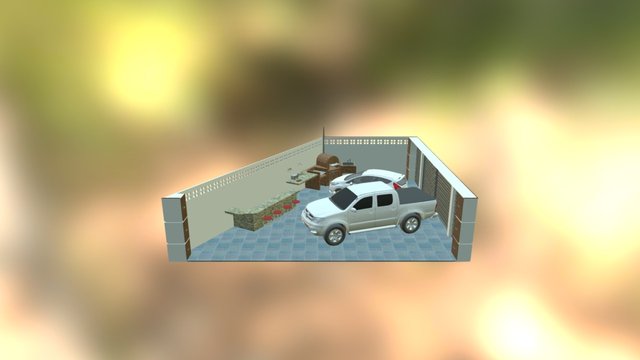Garaje 3D SIN TECHO GDT-201602 3D Model