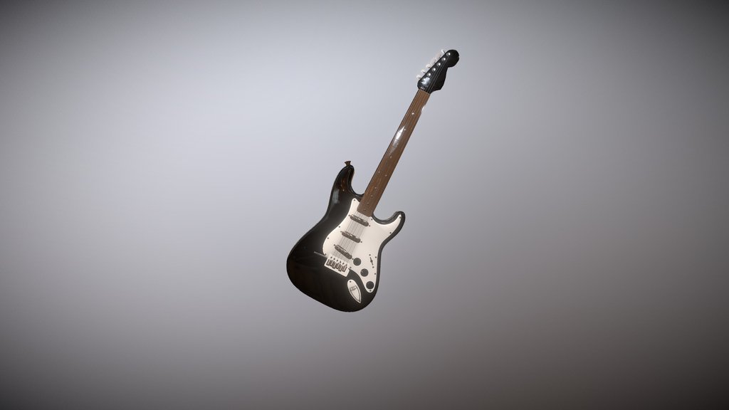 Fender Electric Guitar 3D model