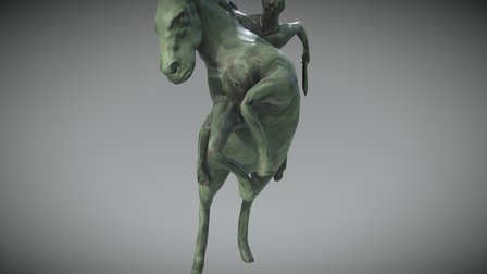 Horse Statue 3D Model