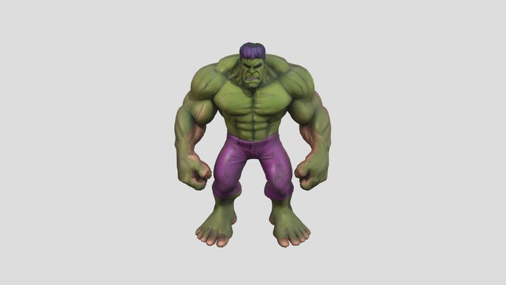 Hulk Figure 3D Model