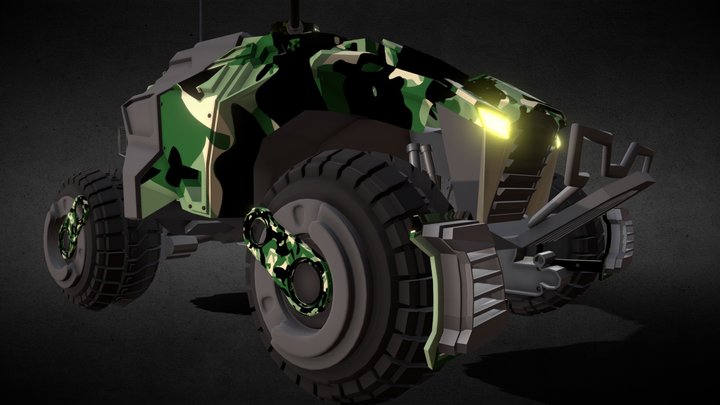 future military car 3D Model