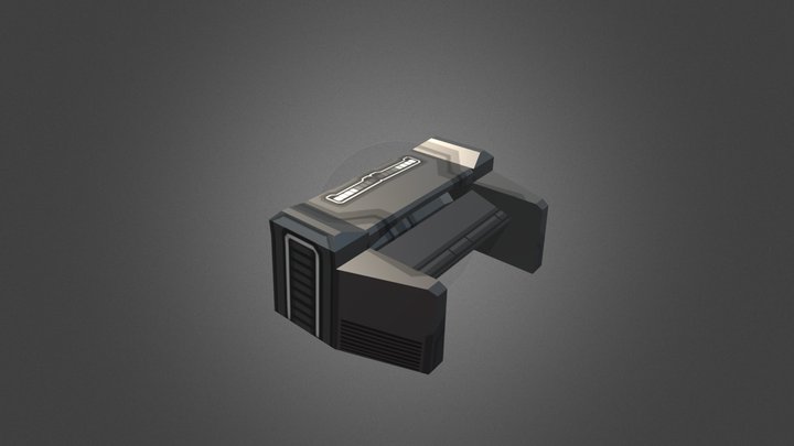Table Console Sci-fi 3D Model