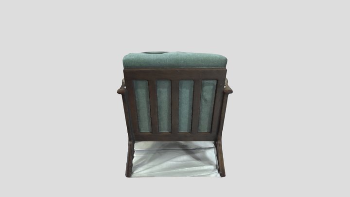 Blue Orchardt Chair from Wayfair 3D Model