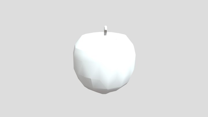 LowPoly Apple 3D Model