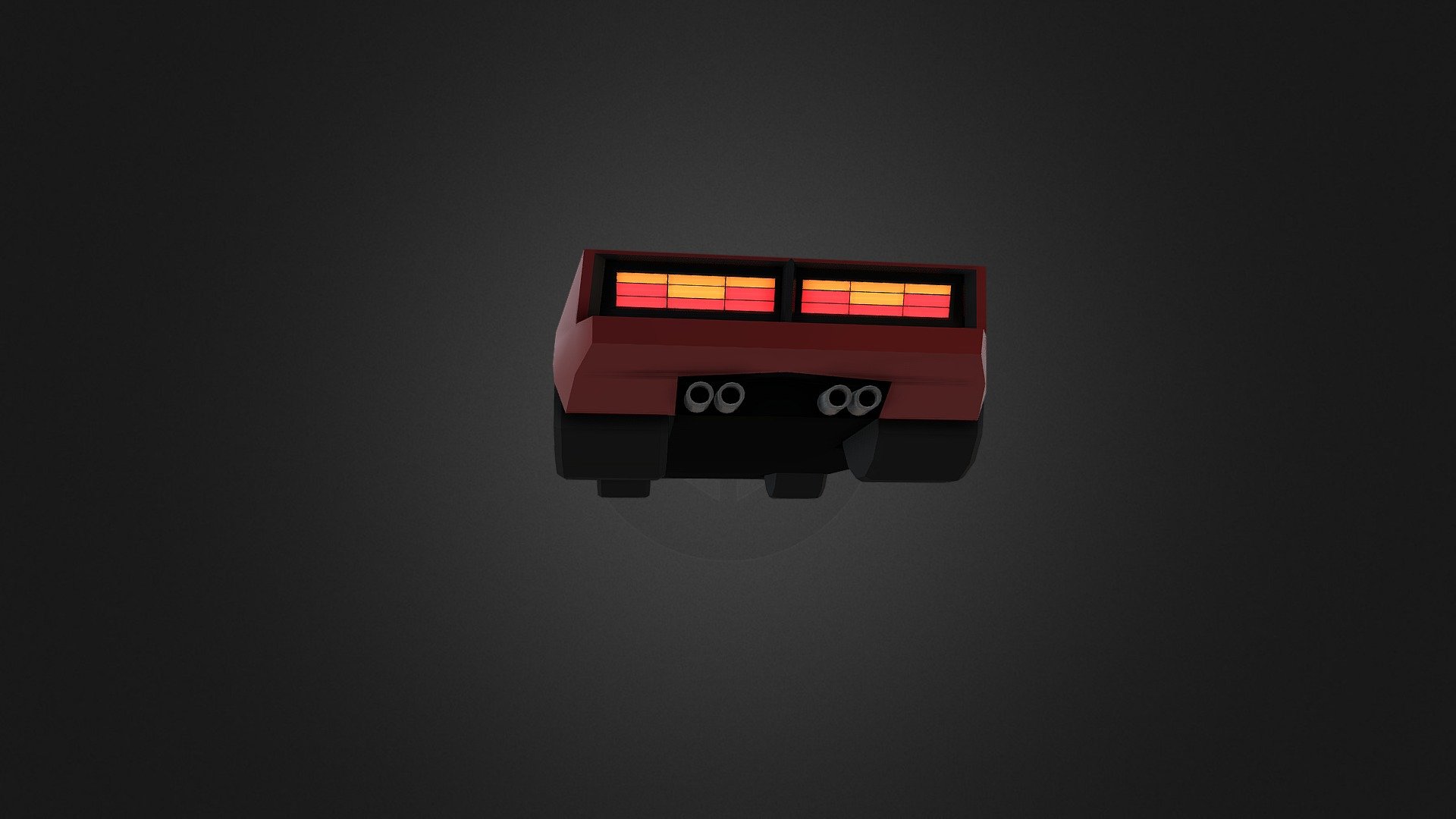 Cyberpunk Low Poly Ferrari