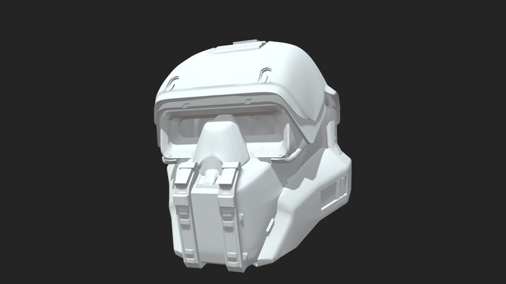 Halo - Rakshasa Helmet 3D Model