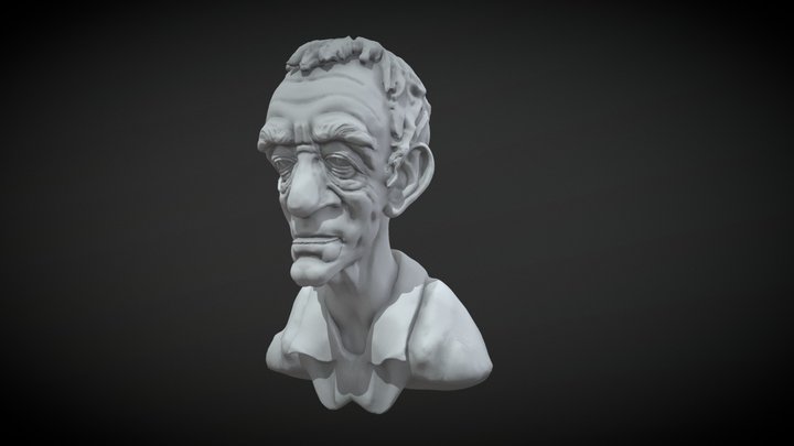 Old man sculpt 3D Model
