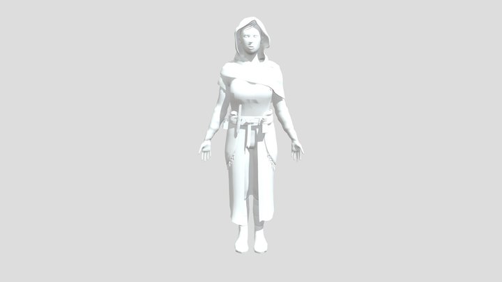 Female Alchemist 3D Model