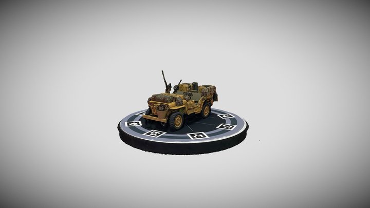 Tamiya 1/35 KIR Engine scan test 3D Model