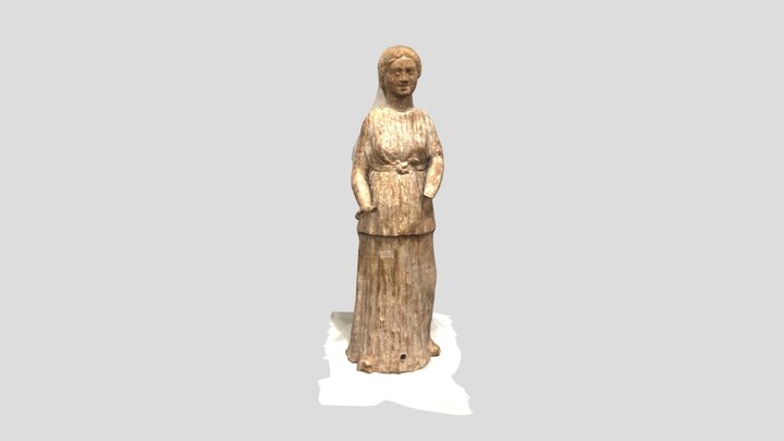 Staute of a Mourning Woman 3D Model