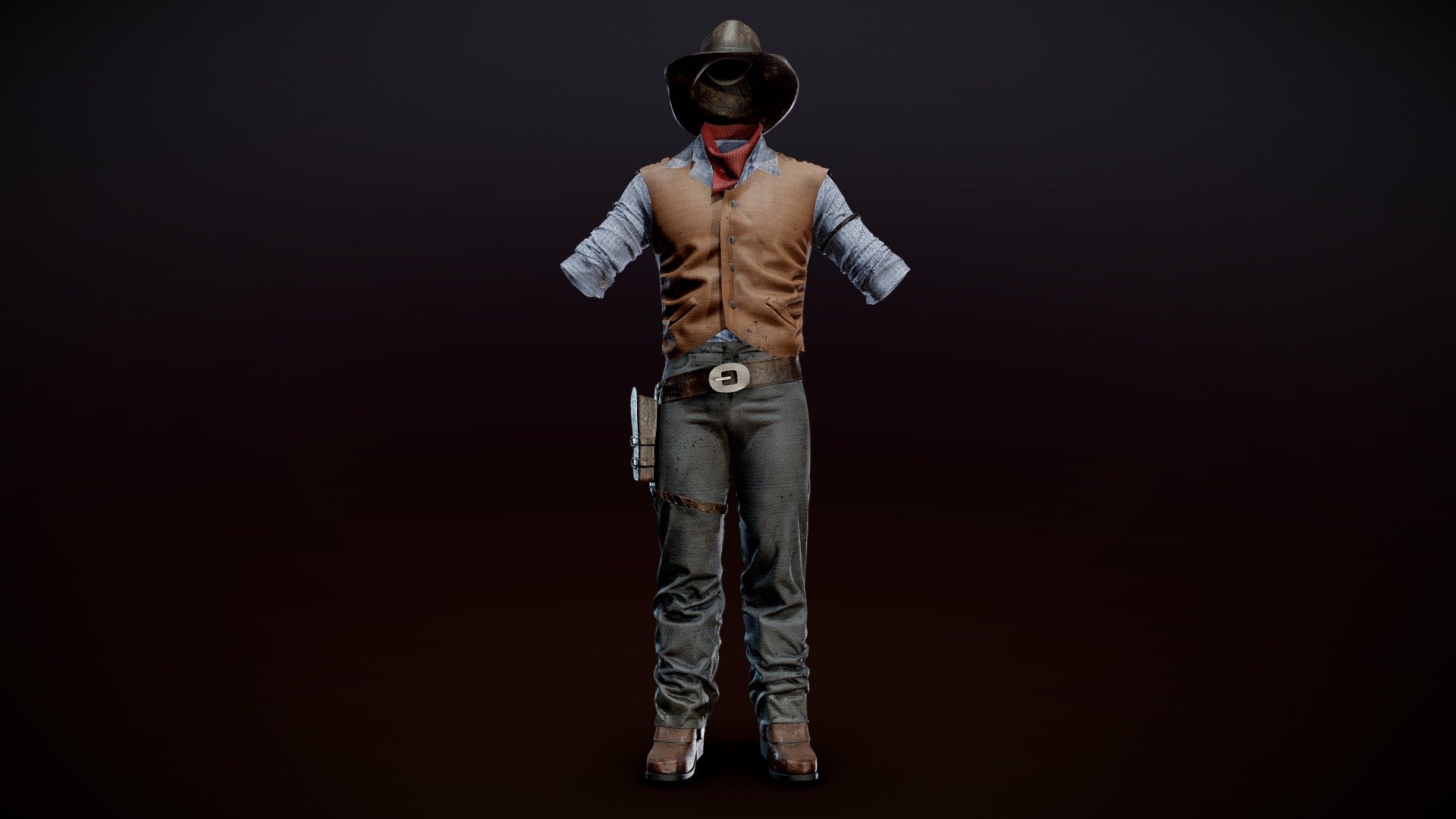 Western Outfit 1 - 3D model by Dalopera3D [e986a03] - Sketchfab
