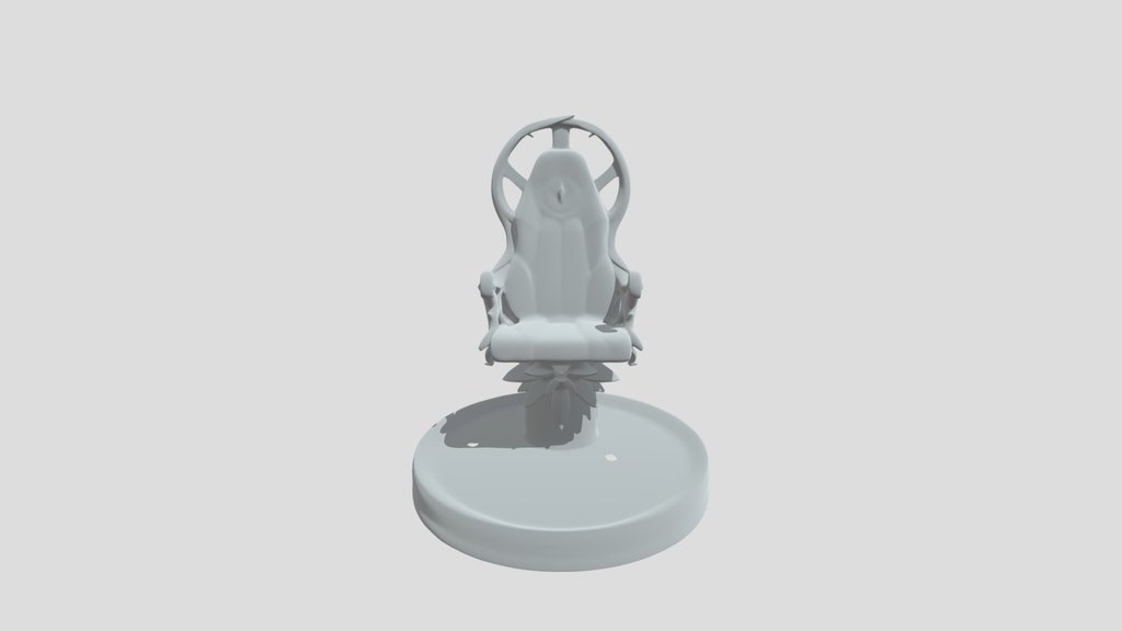 Gothic Throne Miniature on Display Base