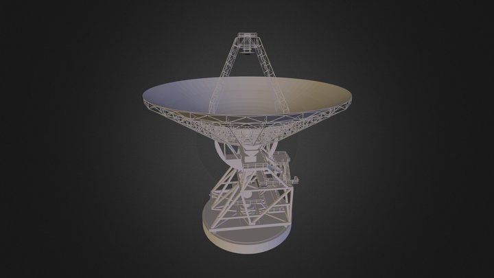 DSN 34 m (3D printable) 3D Model