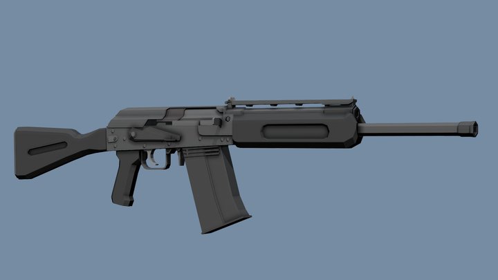 Low-Poly Saiga 12k – Modelo 3D gratuito STL
