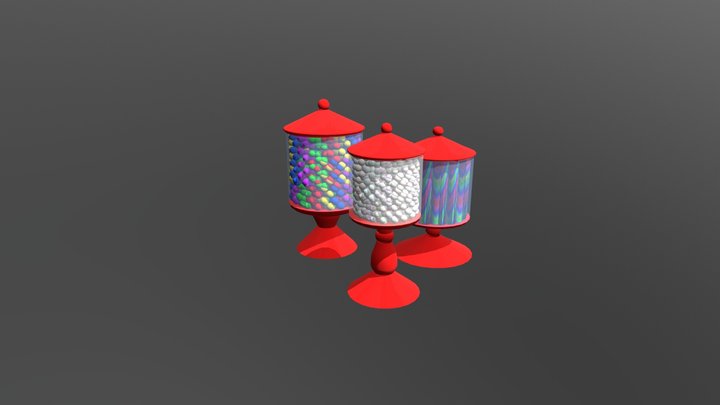Candy Jars 3D Model