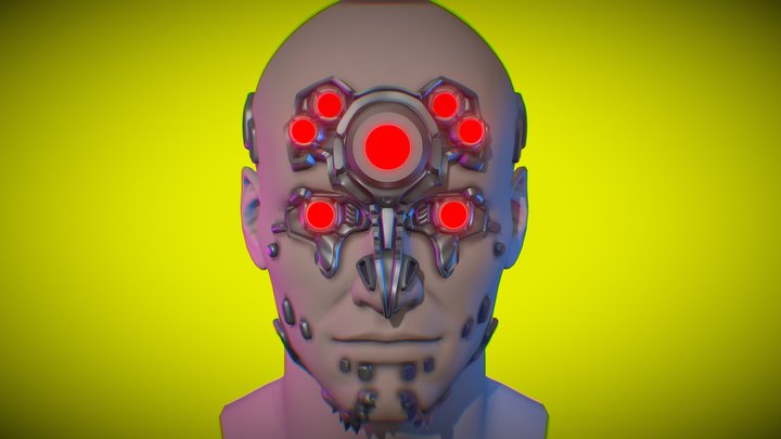 Dum Dum face implants from Cyberpunk 2077 3D Model