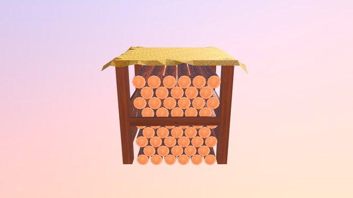 Estoque De Madeira 3D Model