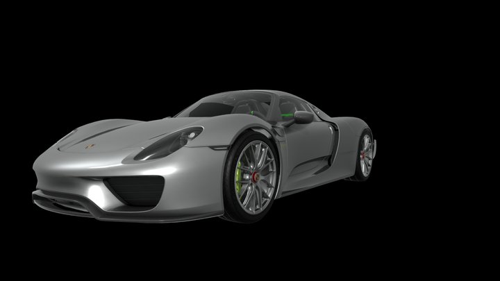 2015 Porsche 918 Spyder 3D Model