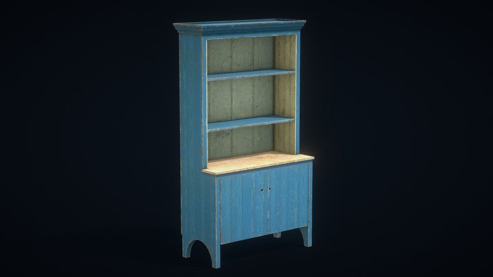 Old Dresser 01 3D Model