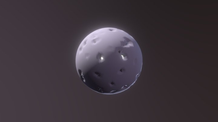 3D Sketchbook 12 Moon 3D Model