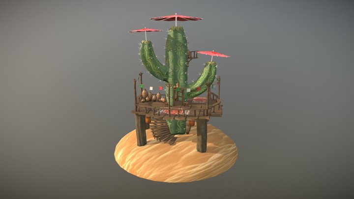 Cactus Deck 3D Model