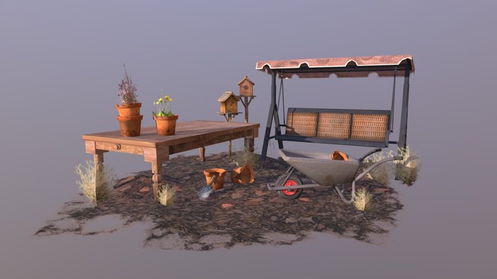 DAE 5 Finished props - Grandma's house 3D Model