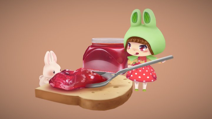 Sweet Breakfast 3D Model