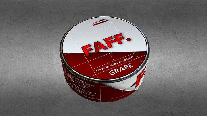 FAFF_premium_hookan tobacco_GRAPE 3D Model