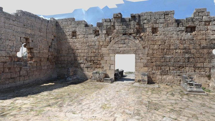 Ruins in the ancient city of Perge 3D Model