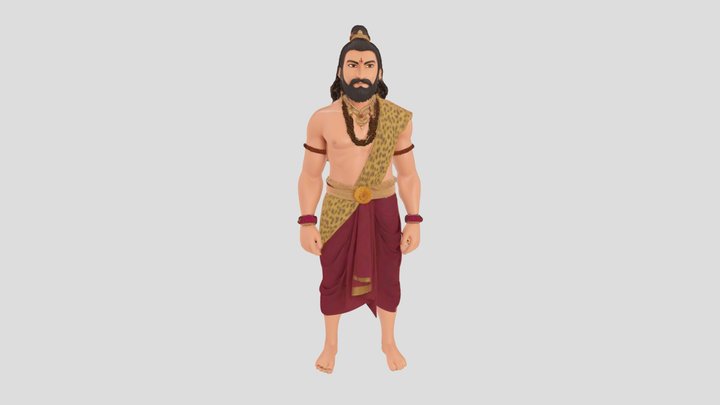 Hindu warrior 3D Model