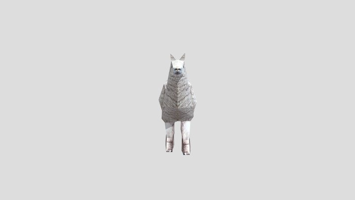 Lama Walk Cycle PS1 3D Model