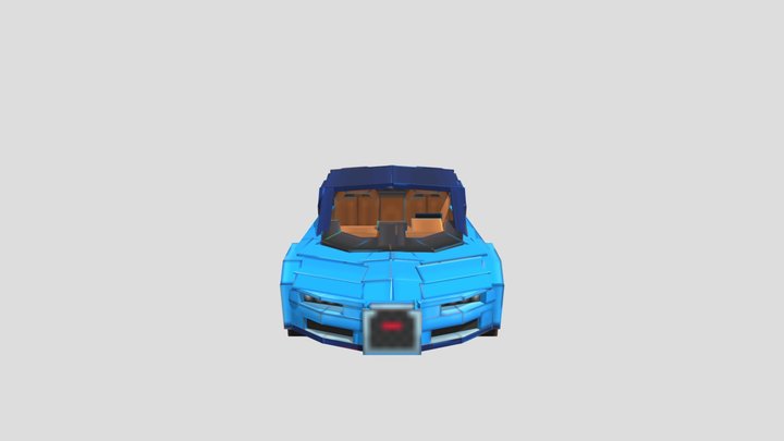 Bugatti Minecraft Blockbench model by Vancient 3D Model