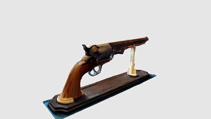 Red Dead Redemption 2 Colt Revolver 3D Model