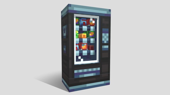 Black Vending Machine 3D Model