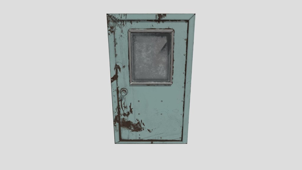 Green Metal Door