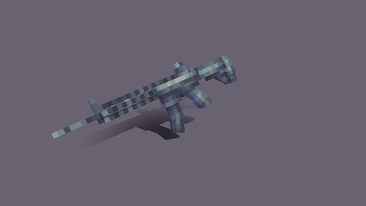 HK416 3D Model