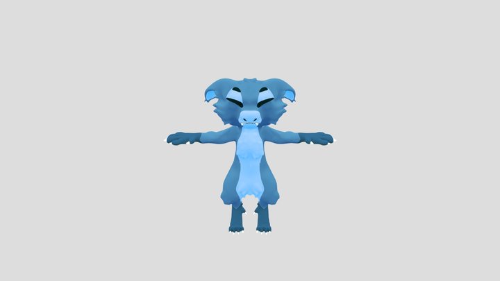 VRChat Manokit (Fox/Shark) Furry Avatar 3D Model