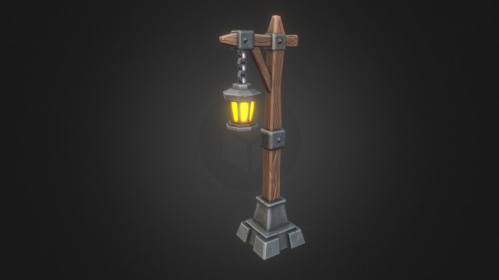 Stylized Lantern 3D Model