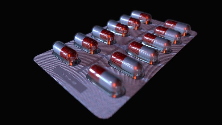 Blister Pack Capsules FREE (Video in Comments) 3D Model