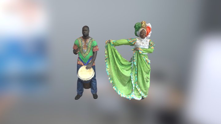 Christelle & Allen — 3D Portrait Scan 3D Model