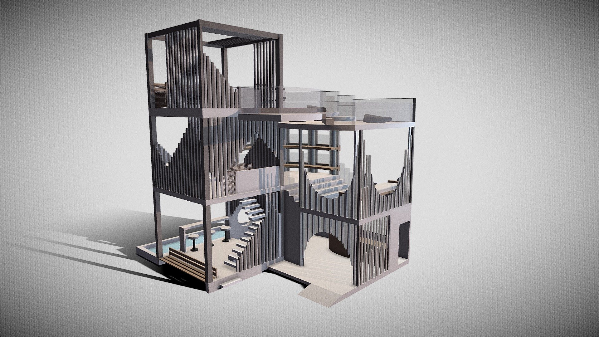 Modeling 8x8 Micro Architecture - 3D model by mildpei [e9967e7] - Sketchfab