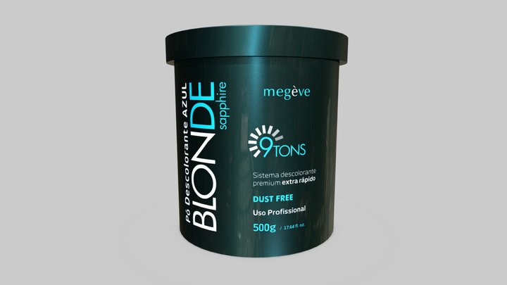 Bleach Powder Megève Blonde Sapphire 3D Model